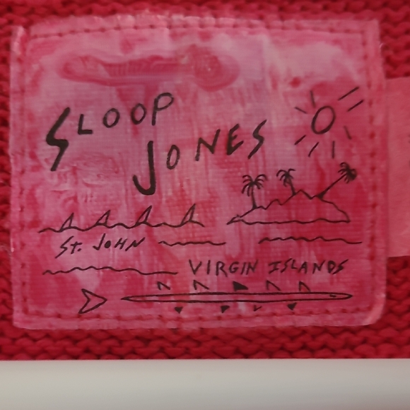 Sloop Jones Abstract Hot Pink Green Women's Cardigan. Hand Painted. Oversized. - Picture 2 of 16